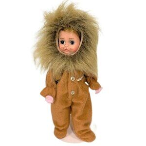 Madame Alexander restrung 8" Cowardly Lion doll with stand